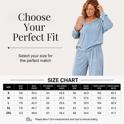 ⭐Women's Off-Shoulder Top & Wide-Leg Pants Set– Effortless Chic Meets Everyday Comfort