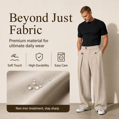 ⏰Last Day Sale 50% Off💃Men's Straight Leg Wrinkle Resistant Pants