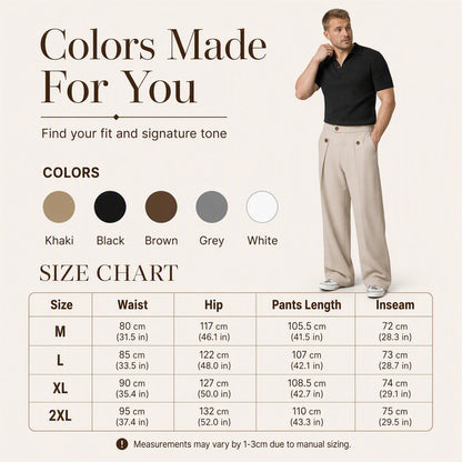 ⏰Last Day Sale 50% Off💃Men's Straight Leg Wrinkle Resistant Pants