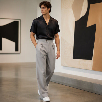 ⏰Last Day Sale 50% Off💃Men's Straight Leg Wrinkle Resistant Pants
