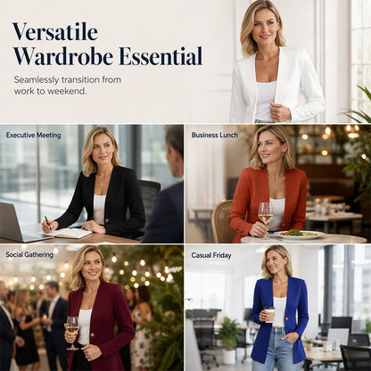 🧥Seasonal Style - Tailored Blazer with One-Button Closure – Breathable Comfort & Crisp Lines for Every Occasion