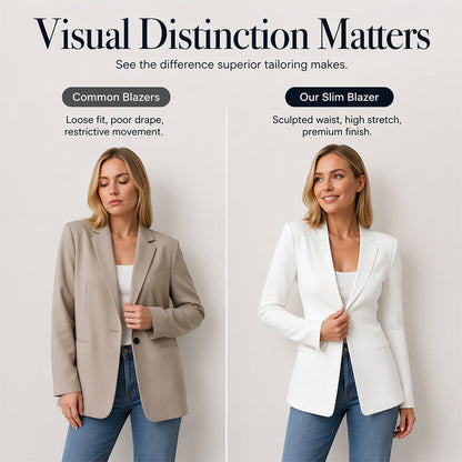 🧥Seasonal Style - Tailored Blazer with One-Button Closure – Breathable Comfort & Crisp Lines for Every Occasion