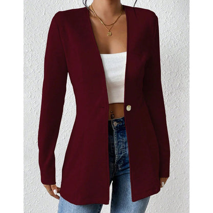🧥Seasonal Style - Tailored Blazer with One-Button Closure – Breathable Comfort & Crisp Lines for Every Occasion
