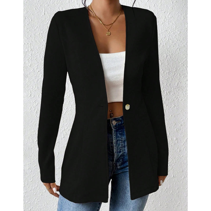 🧥Seasonal Style - Tailored Blazer with One-Button Closure – Breathable Comfort & Crisp Lines for Every Occasion