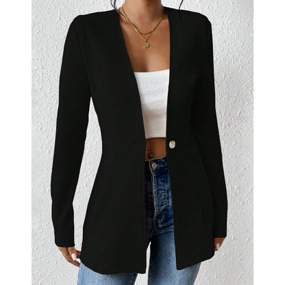 🧥Seasonal Style - Tailored Blazer with One-Button Closure – Breathable Comfort & Crisp Lines for Every Occasion