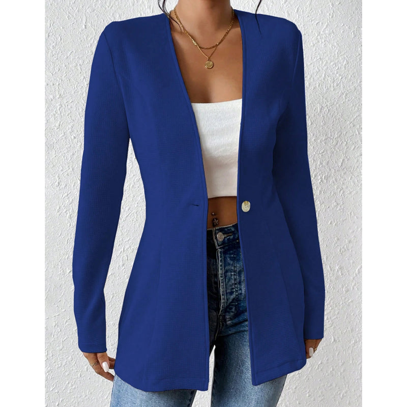 🧥Seasonal Style - Tailored Blazer with One-Button Closure – Breathable Comfort & Crisp Lines for Every Occasion