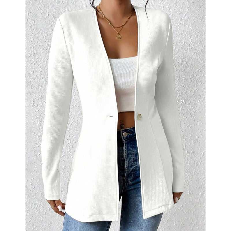 🧥Seasonal Style - Tailored Blazer with One-Button Closure – Breathable Comfort & Crisp Lines for Every Occasion