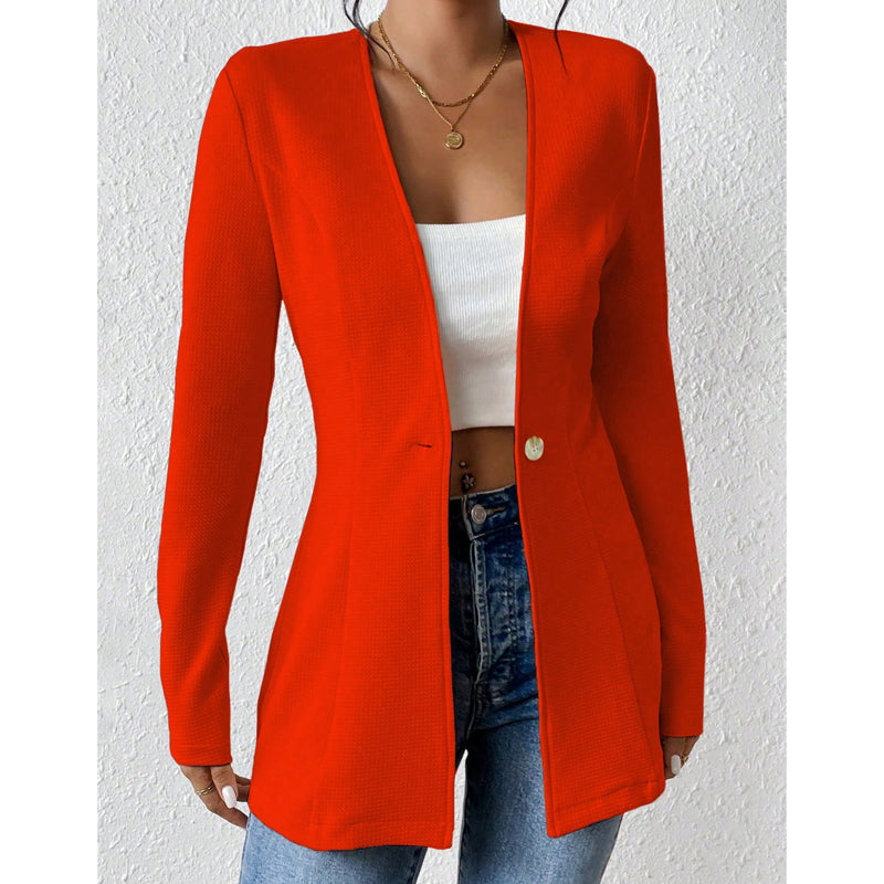 🧥Seasonal Style - Tailored Blazer with One-Button Closure – Breathable Comfort & Crisp Lines for Every Occasion