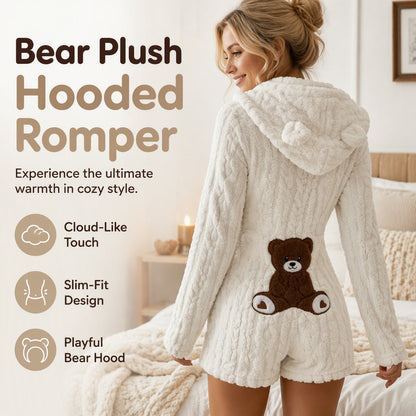 👖 LIMITED-TIME 50% OFF! ✨Women’s Plush Hooded Long Sleeve Romper