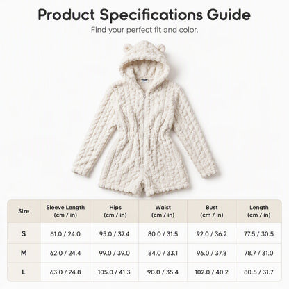 👖 LIMITED-TIME 50% OFF! ✨Women’s Plush Hooded Long Sleeve Romper