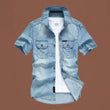 👖 LIMITED-TIME 50% OFF! ✨Men's Casual Denim Short Sleeve Shirt