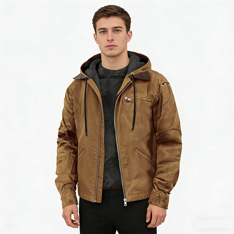 ⌛Limited-Time Offer🛍️Men's Warm Hooded Work Jacket