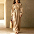 👖 LIMITED-TIME 50% OFF! ✨ Women's Striped Elastic Waist Maxi Dress