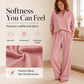 ⏰Last Day Sale 50% Off💃Women's Waffle Knit Lounge Set