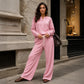 ⏰Last Day Sale 50% Off💃Women's Waffle Knit Lounge Set