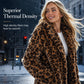 ❄️ Luxe Winter Style | Women's Leopard Print Faux Fur Coat