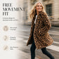 ❄️ Luxe Winter Style | Women's Leopard Print Faux Fur Coat