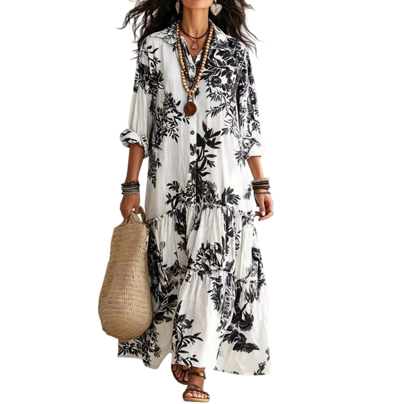 Women's Floral Print Maxi Dress