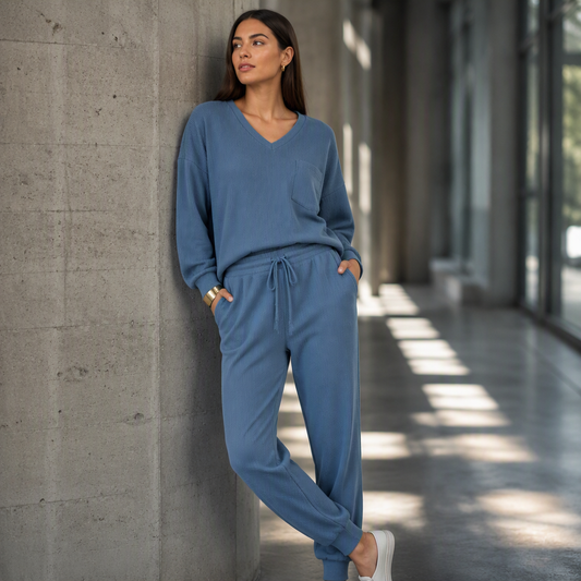 👖 LIMITED-TIME 50% OFF! ✨ Women’s Long Sleeve Top & Jogger Lounge Set