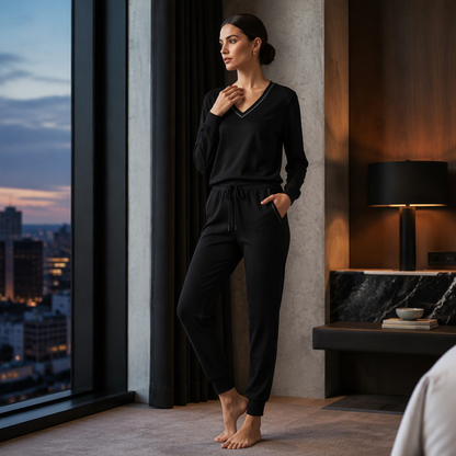 Women’s Long Sleeve Top & Jogger Lounge Set