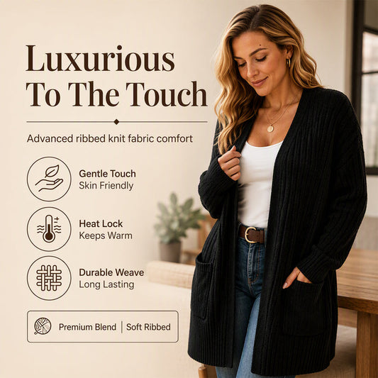 ⏰Last Day Sale 50% Off💃Women's Ribbed Knit Cardigan