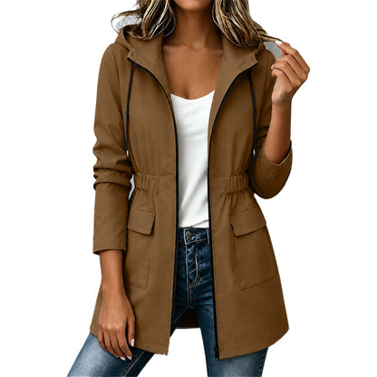 ⏰Last Day Sale 50% Off💃Women's Water Resistant Hooded Rain Jacket