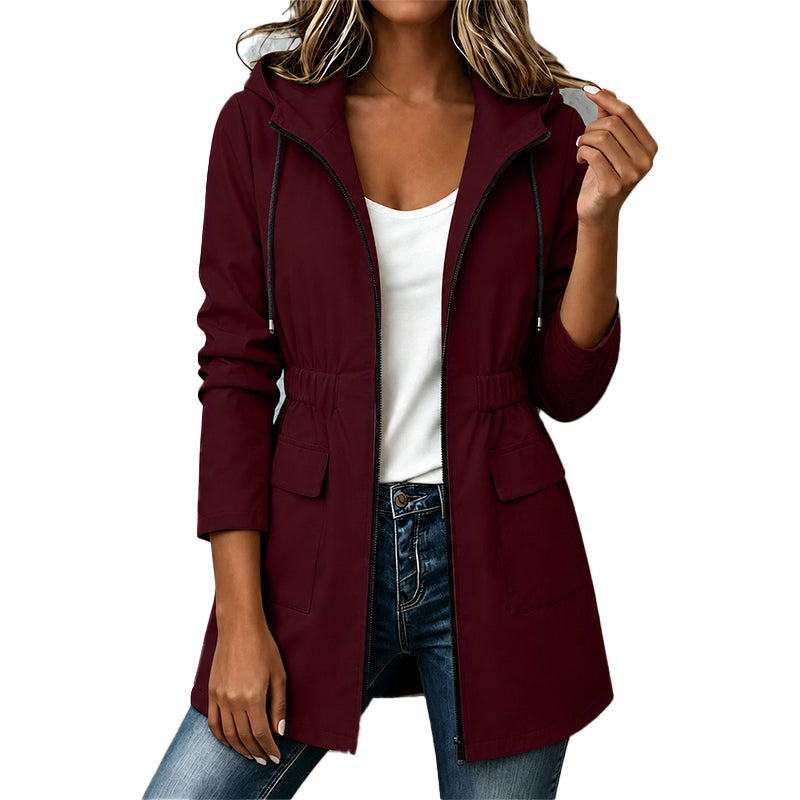 ⏰Last Day Sale 50% Off💃Women's Water Resistant Hooded Rain Jacket