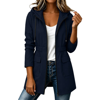 ⏰Last Day Sale 50% Off💃Women's Water Resistant Hooded Rain Jacket
