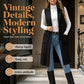 ✨Women's Chic Sleeveless Open Front Longline Jacket – Effortless Layering & Elegant Autumn Style