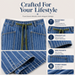 🌸Hot Sale 50% OFF💖Women's Vertical Striped Stretchy Denim Pants