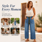 🌸Hot Sale 50% OFF💖Women's Vertical Striped Stretchy Denim Pants