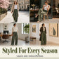 🍂 Women’s Pleated Wide-Leg Pants – Effortless Elegance & Comfortable Autumn Style