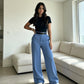 ⏰Last Day Sale 50% Off💃Women's Casual High-Waist Straight-Leg Pants