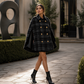 👖 LIMITED-TIME 50% OFF! ✨ Women Vintage Plaid Cape Coat