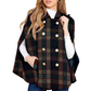 👖 LIMITED-TIME 50% OFF! ✨ Women Vintage Plaid Cape Coat