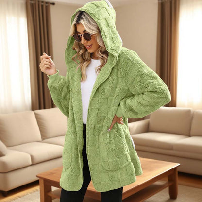 👖 LIMITED-TIME 50% OFF! ✨ Checkered Fuzzy Cardigan
