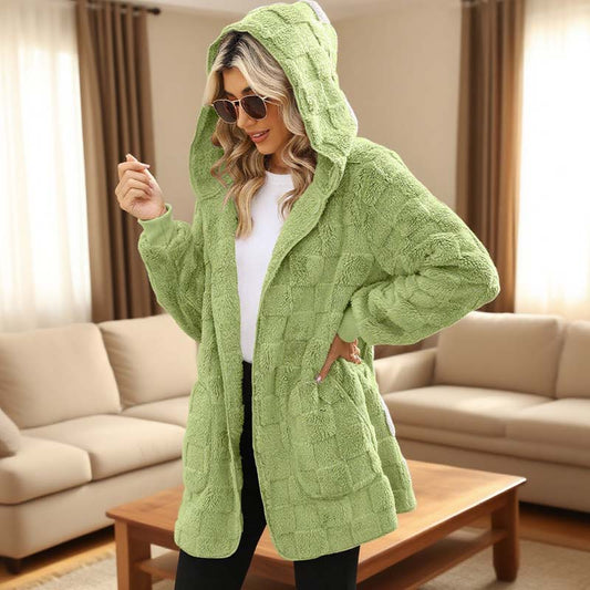 👖 LIMITED-TIME 50% OFF! ✨ Checkered Fuzzy Cardigan