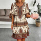 ⏰Last Day Sale 50% Off💃Women's Vintage Ethnic Print Tiered Dress
