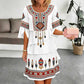 ⏰Last Day Sale 50% Off💃Women's Vintage Ethnic Print Tiered Dress