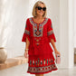 ⏰Last Day Sale 50% Off💃Women's Vintage Ethnic Print Tiered Dress