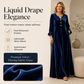 ⌛Limited-Time Offer-Women's Elegant Velvet Maxi Dress with Ruffle Sleeve