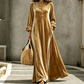 ⌛Limited-Time Offer-Women's Elegant Velvet Maxi Dress with Ruffle Sleeve