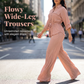 ⏰Last Day Sale 50% Off💃Women's Drawstring Shirt & Wide-Leg Pants Set