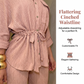 ⏰Last Day Sale 50% Off💃Women's Drawstring Shirt & Wide-Leg Pants Set