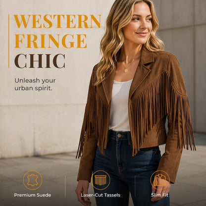 🌸Hot Sale 50% OFF💖Women’s Casual Long Sleeve Fringe Jacket