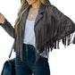 🌸Hot Sale 50% OFF💖Women’s Casual Long Sleeve Fringe Jacket
