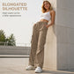 ✨Effortless Style | Women’s High-Waisted Quick-Dry Wide-Leg Cargo Pants