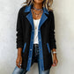 ✨ Easy Everyday Style | Women's Denim Patchwork Casual Jacket