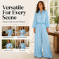 ✨ Easy Everyday Comfort | Women's Relaxed-Fit Top & Trousers 2-Piece Set