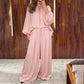 ✨ Easy Everyday Comfort | Women's Relaxed-Fit Top & Trousers 2-Piece Set